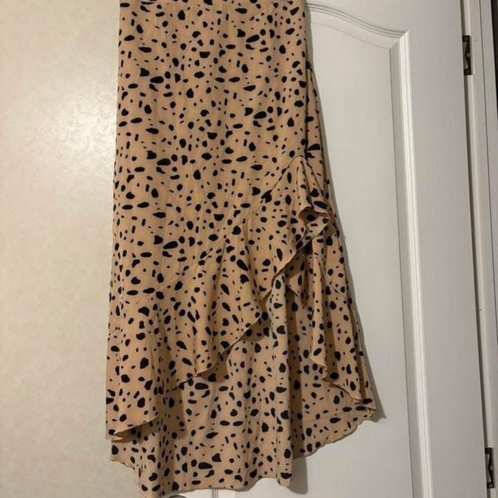 Stylish Tan and Black Women's Skirt